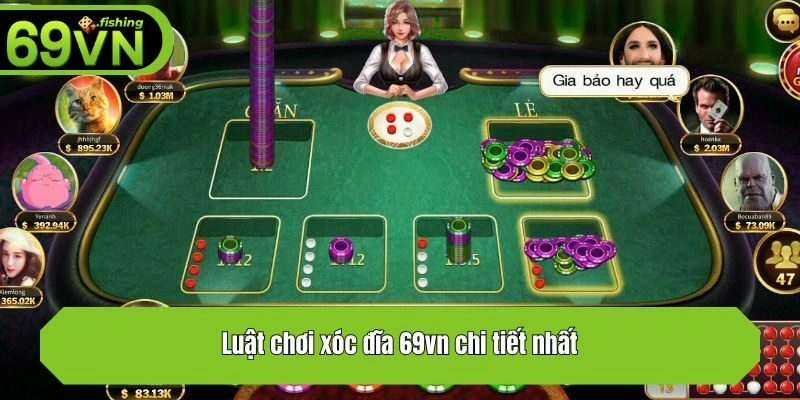Luật chơi xóc đĩa 69vn chi tiết nhất